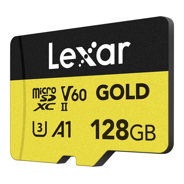 Карта памяти Lexar GOLD 128GB (LMSGOLD128G-BNNNG) - Фото 3 Карта памяти Lexar GOLD 128GB (LMSGOLD128G-BNNNG) - изображение 3