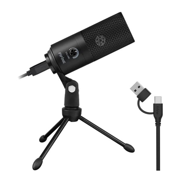 Микрофон конденсаторный Fifine K669B Black (5031192994346) - Фото 3 Микрофон конденсаторный Fifine K669B Black (5031192994346) - изображение 3