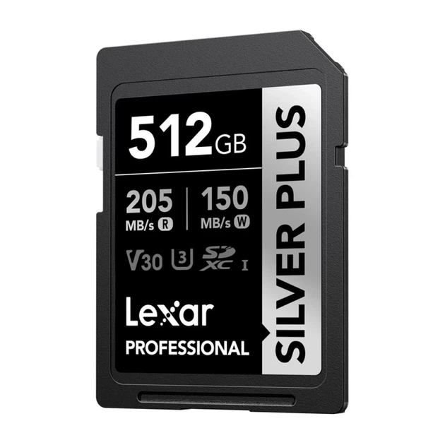 Карта памяти Lexar Professional Silver Plus SDXC 512GB (LSDSIPL512G-BNNNG) - изображение 3