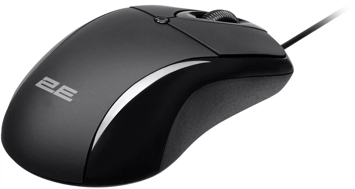 Компьютерная мышь 2E Оптическая 1000 dpi USB Черная 3 кнопки 1.5 м (2E-MF170UB) - изображение 2