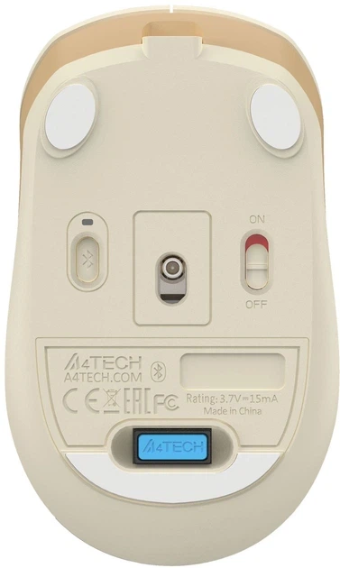 Компьютерная мышь A4tech Bluetooth/Wireless 2.4 ГГц Cafe Latte (4711421999236) - изображение 10