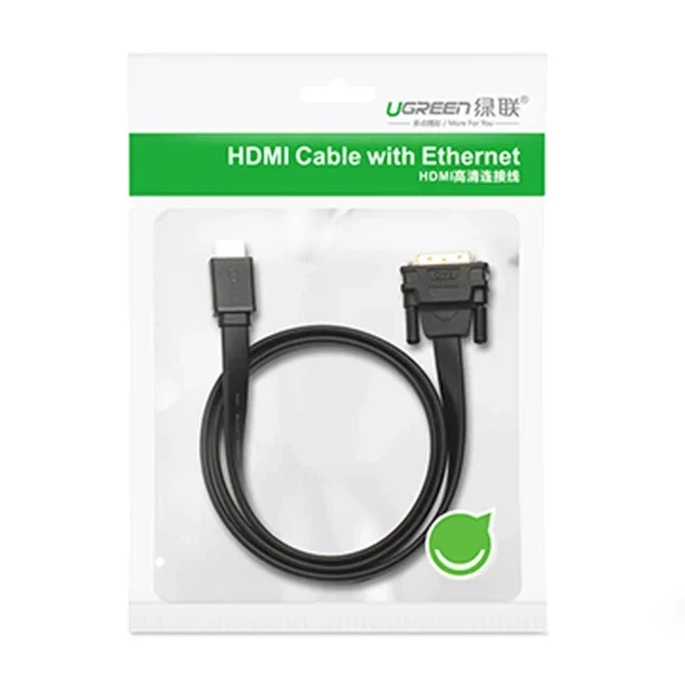 Кабель HDMI to DVI UGREEN HD106 2м Чёрный - Фото 8 Кабель HDMI to DVI UGREEN HD106 2м Чёрный - изображение 8