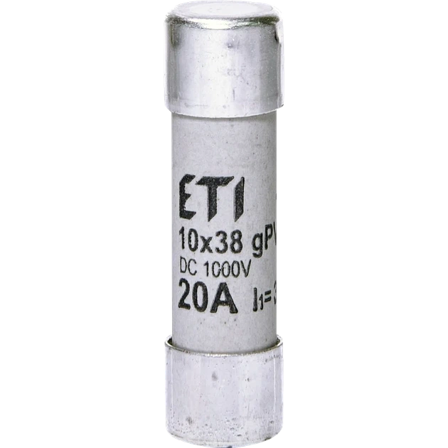 Запобіжник ETI CH10x38 gPV 20A 1000V - Фото 1 Запобіжник ETI CH10x38 gPV 20A 1000V - зображення 1