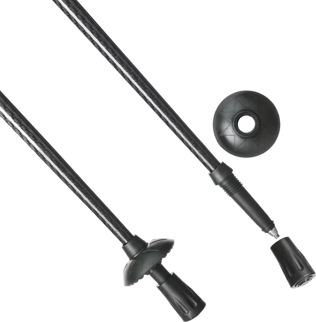 Палиці для скандинавської ходьби Outtec Carbon 1 Section (5907766665205) - зображення 5