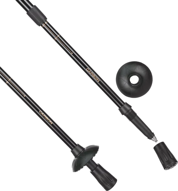 Палиці для скандинавської ходьби Outtec Carbon 3 Section (5907766665229) - зображення 4