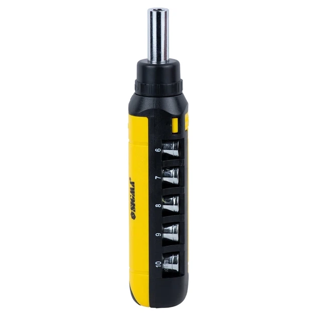 Отвёртка с реверсом 1/4" 14 шт CrV 14,3x25,2x3,4 см пластиковая - изображение 2