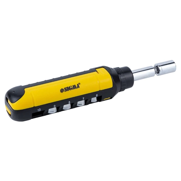 Отвёртка с реверсом 1/4" 14 шт CrV 14,3x25,2x3,4 см пластиковая - изображение 6