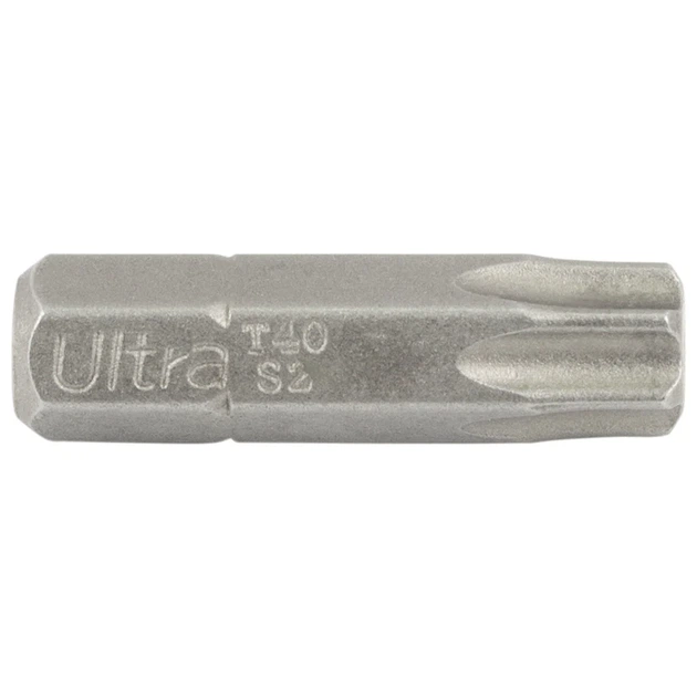 Биты TORX 40х25мм S2 ¼" 10шт магнитные ULTRA - изображение 3
