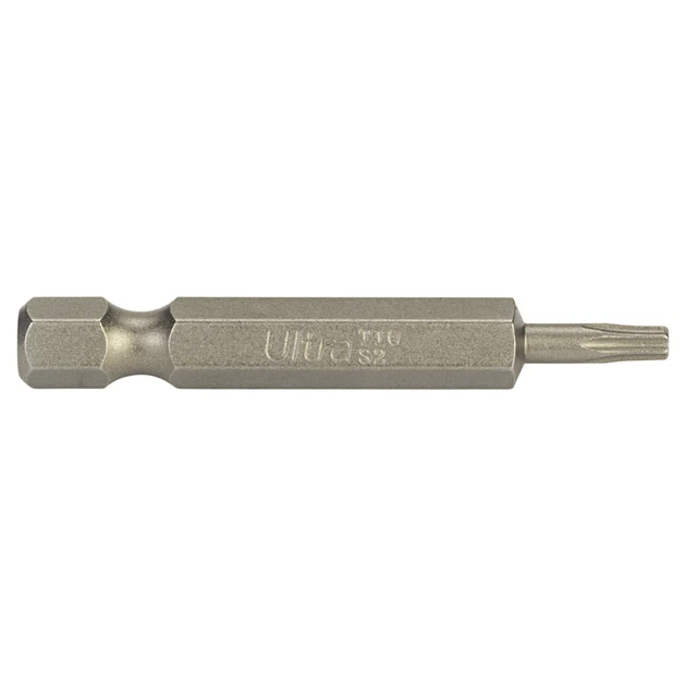 Біти TORX 10×50мм S2 10шт для шуруповерта ULTRA - Фото 2 Біти TORX 10×50мм S2 10шт для шуруповерта ULTRA - зображення 2