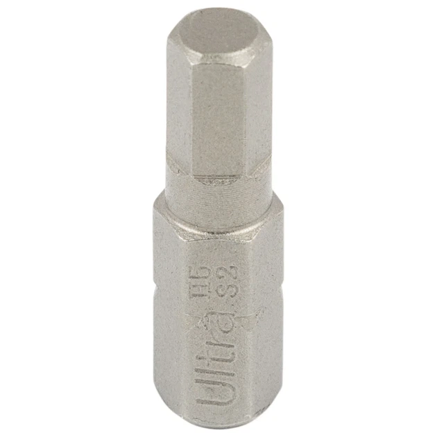 Біти HEX 5x25мм ¼" S2 10шт 58-61 HRC ULTRA - зображення 2