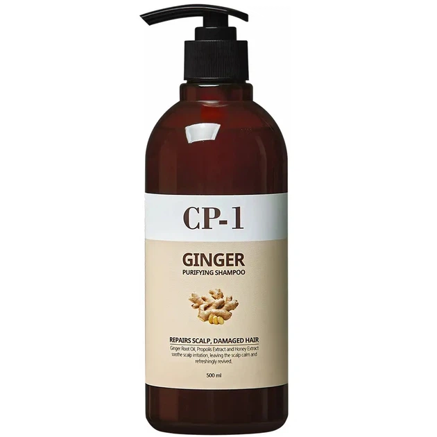 Очищающий шампунь для волос с имбирем Esthetic House CP-1 Ginger Purifying Shampoo 500 мл - Фото 1 Очищающий шампунь для волос с имбирем Esthetic House CP-1 Ginger Purifying Shampoo 500 мл - изображение 1