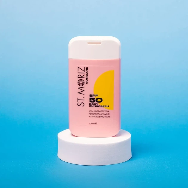 Солнцезащитный лосьон для тела St Moriz Suncare SPF 50 Body Sunscreen, 200 мл - изображение 2
