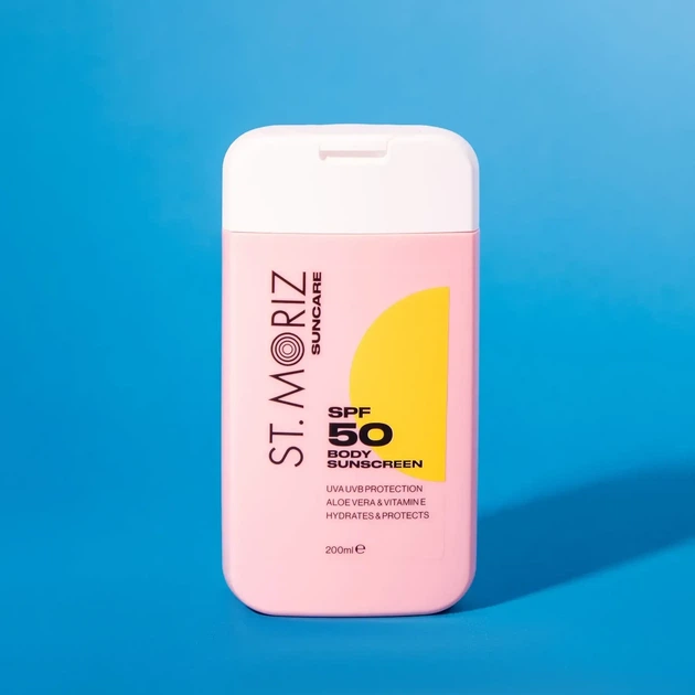 Солнцезащитный лосьон для тела St Moriz Suncare SPF 50 Body Sunscreen, 200 мл - изображение 3