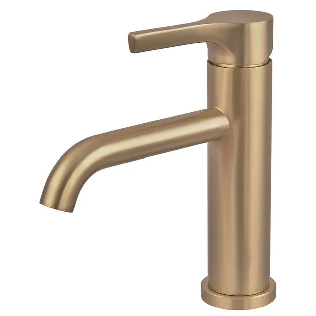 Смеситель для умывальника Zerix Rex-001-B Brushed Gold из нерж. стали (Цвет матовое золото) (ZX6116) - изображение 2