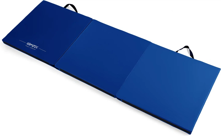 Мат гімнастичний Gymtek Triple 180 x 60 x 5 см Синій (5907766668602) - Фото 3 Мат гімнастичний Gymtek Triple 180 x 60 x 5 см Синій (5907766668602) - зображення 3