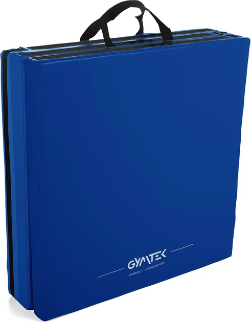 Мат гімнастичний Gymtek Triple 180 x 60 x 5 см Синій (5907766668602) - Фото 5 Мат гімнастичний Gymtek Triple 180 x 60 x 5 см Синій (5907766668602) - зображення 5