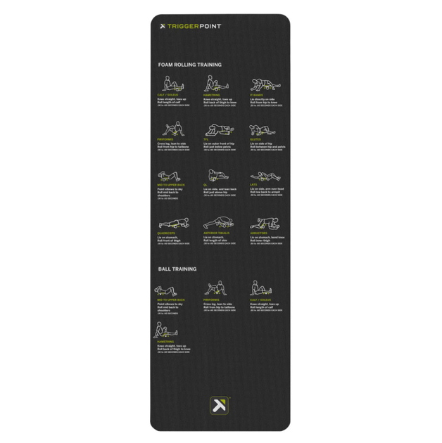 Килимок для фітнесу та йоги Mobility Mat Trigger Point— спортивний килимок з інфографікою вправ для МФР та розтяжки (22130) - изображение 3
