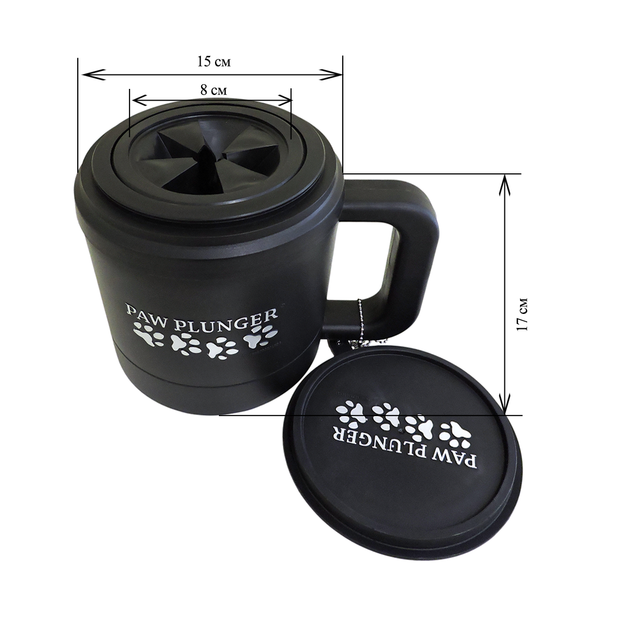 Лапомойка для собак Paw Plunger, medium до 30кг. (lap-002) - Фото 1 Лапомойка для собак Paw Plunger, medium до 30кг. (lap-002) - изображение 1