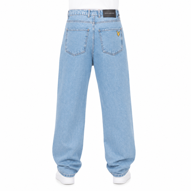 Джинси чоловічі широкі Lyle&Scott блакитні 33 (1027-222) - Фото 2 Джинси чоловічі широкі Lyle&Scott блакитні 33 (1027-222) - изображение 2