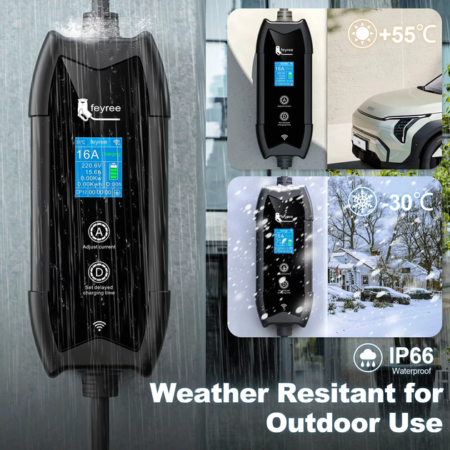 Зарядка для электромобиля Feyree 3.5кВт 16A, GB/T - Cat-EV-F9: App Version Wi-Fi - изображение 7