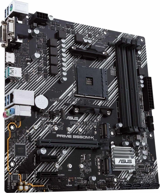 Материнская плата AM4 Asus Prime B550M-K - Фото 3 Материнская плата AM4 Asus Prime B550M-K - изображение 3