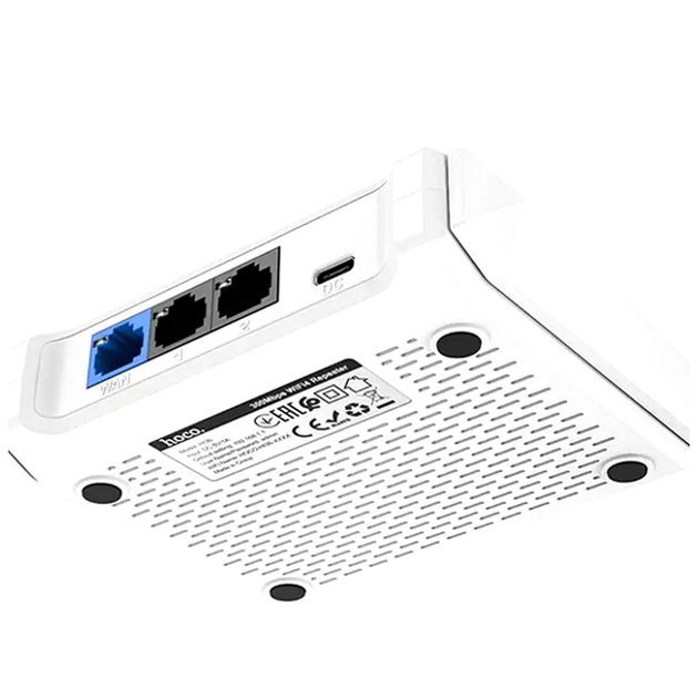 Адаптер WiFi Hoco HI36 роутер для дома и офиса с поддержкой WiFi 4 3000 Mbps и двумя LAN портами - Фото 5 Адаптер WiFi Hoco HI36 роутер для дома и офиса с поддержкой WiFi 4 3000 Mbps и двумя LAN портами - зображення 5