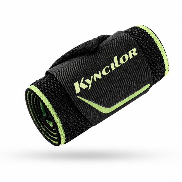 Кистевые бинты Kyncilor 015 для силовых тренировок, пауэрлифтинга и бодибилдинга, на запястье, зеление - изображение 10