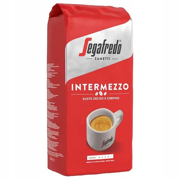 Кава в зернах Segafredo Intermezzo 1 кг (Італія) - Фото 1 Кава в зернах Segafredo Intermezzo 1 кг (Італія) - зображення 1