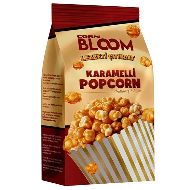 Попкорн Corn Bloom Карамельний 60г (Туреччина) - Фото 1 Попкорн Corn Bloom Карамельний 60г (Туреччина) - изображение 1
