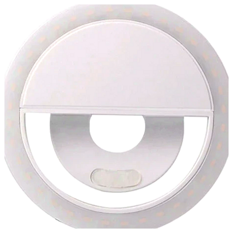 Світлодіодне селфі кільце LED-лампа для смартфона з 3 рівнями яскравості й USB заряджанням для фото та відеознімання - Фото 4 Світлодіодне селфі кільце LED-лампа для смартфона з 3 рівнями яскравості й USB заряджанням для фото та відеознімання - зображення 4