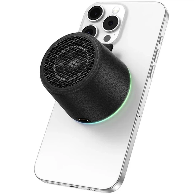 Bluetooth колонка Hoco HC49 Shine 8W ABS-пластик 6x6x5 см Чёрная - изображение 4