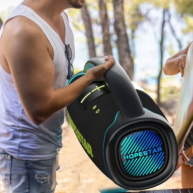 Bluetooth колонка Hopestar A65 300W акустическая с USB, TF, Bluetooth, IPX5 черная - Фото 4 Bluetooth колонка Hopestar A65 300W акустическая с USB, TF, Bluetooth, IPX5 черная - изображение 4