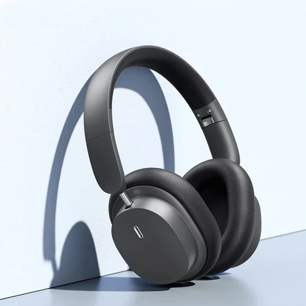 Накладные беспроводные наушники Baseus Bowie D05 Bluetooth 5.3 экокожа 0,5 кг серые - изображение 2