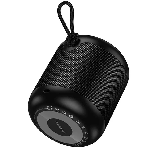 Bluetooth колонка Borofone BR102 Gratificado Sports 5 Вт 84x84x103 мм Обсидиан Черный - изображение 3