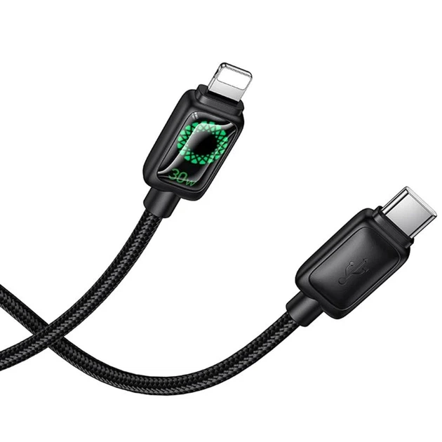 Дата кабель Hoco U146 Type-C to Lightning 30W 1.2m PVC Чорний - Фото 5 Дата кабель Hoco U146 Type-C to Lightning 30W 1.2m PVC Чорний - зображення 5