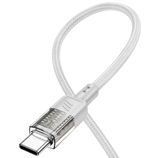 Кабель Hoco U129 Spirit Type-C для швидкого заряджання та передавання даних 60 W чорний 1.2 м для смартфонів і ноутбуків - Фото 7 Кабель Hoco U129 Spirit Type-C для швидкого заряджання та передавання даних 60 W чорний 1.2 м для смартфонів і ноутбуків - зображення 7