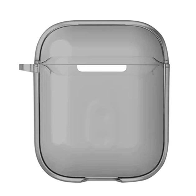 Чехол для наушников AirPods 1/2 анти-пыль анти-удар TPU черный - изображение 2