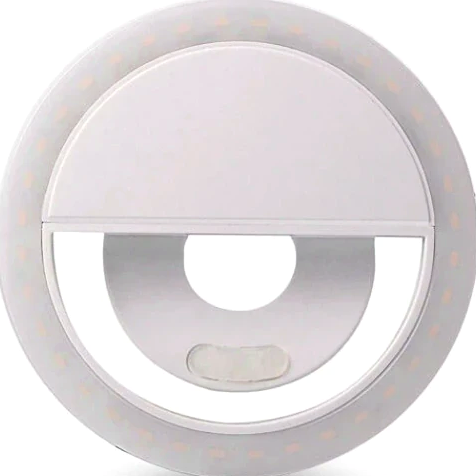 Светодиодное селфи кольцо LED лампа для смартфона с 3 уровнями яркости и USB зарядкой для фото и видеосъемки - изображение 4