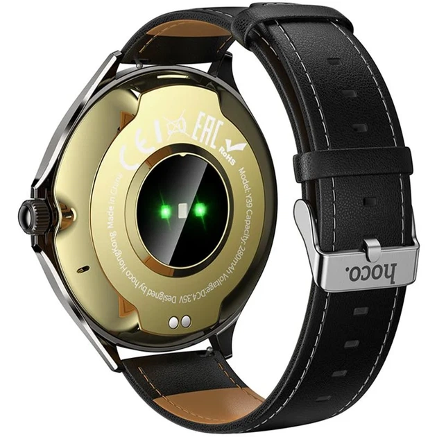 Смарт-часы Hoco Y39 1,7" TFT 360x360 черные водонепроницаемые IP67 - Фото 3 Смарт-часы Hoco Y39 1,7" TFT 360x360 черные водонепроницаемые IP67 - изображение 3