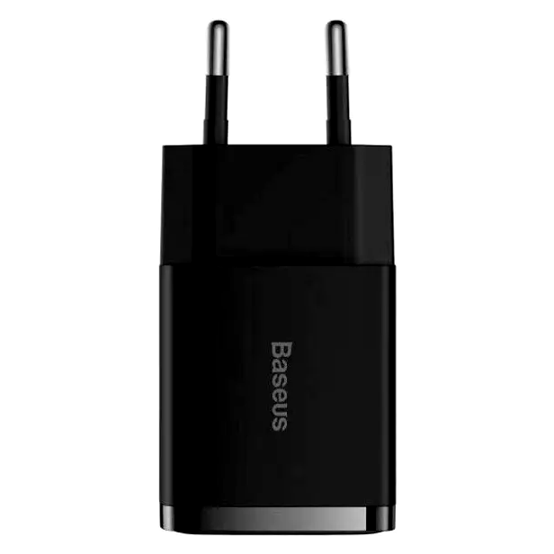 Зарядний пристрій Baseus Compact Charger 2U 10.5 W для смартфонів і планшетів з двома USB Type-A портами та швидким заряджанням - Фото 7 Зарядний пристрій Baseus Compact Charger 2U 10.5 W для смартфонів і планшетів з двома USB Type-A портами та швидким заряджанням - зображення 7
