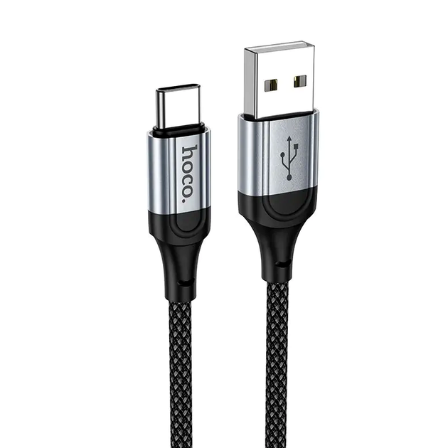 Кабель Hoco X102 Type-C зарядный и синхронизационный для смартфонов и планшетов с текстильной оплеткой 1 м 3 А - Фото 1 Кабель Hoco X102 Type-C зарядный и синхронизационный для смартфонов и планшетов с текстильной оплеткой 1 м 3 А - изображение 1