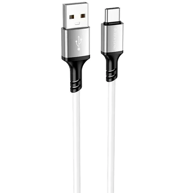 Кабель Hoco X86 Lightning силіконовий для заряджання та передавання даних 1 м 2.4 А білий - зображення 5