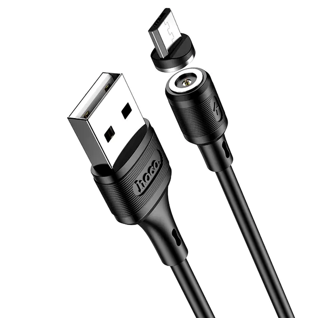 Кабель Hoco X52 магнітний для заряджання Micro USB зі швидким передаванням струму 2.4 А для смартфонів і ґаджетів - Фото 1 Кабель Hoco X52 магнітний для заряджання Micro USB зі швидким передаванням струму 2.4 А для смартфонів і ґаджетів - зображення 1