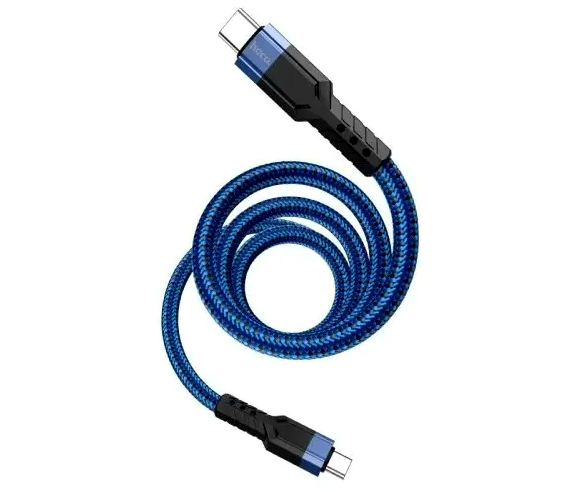Кабель Hoco U110 Type-C до Type-C 60 Вт для заряджання та передавання даних чорний 1.2 м 3 А - зображення 8