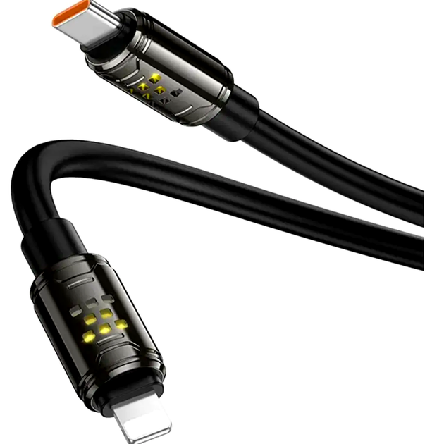 Кабель Hoco U143 Joy Type-C to Lightning для швидкого заряджання iPhone і передавання даних 27W чорний - Фото 10 Кабель Hoco U143 Joy Type-C to Lightning для швидкого заряджання iPhone і передавання даних 27W чорний - зображення 10