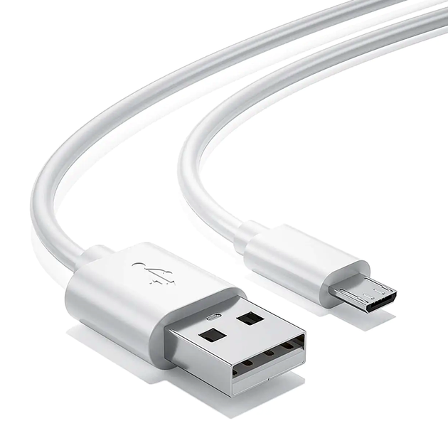 Кабель Xiaomi USB to Micro USB белый для передачи данных и зарядки устройств длиной 1 метр с пластиковым покрытием - Фото 4 Кабель Xiaomi USB to Micro USB белый для передачи данных и зарядки устройств длиной 1 метр с пластиковым покрытием - изображение 4