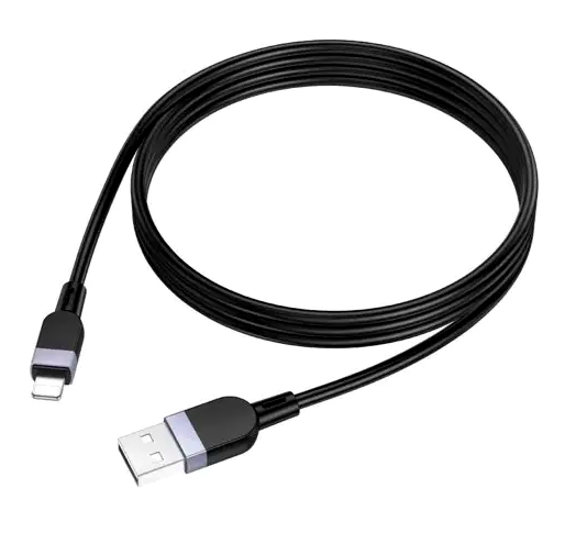 Кабель Hoco X109 Lightning силиконовый для зарядки и передачи данных 1 метр черный 2.4 А - изображение 8