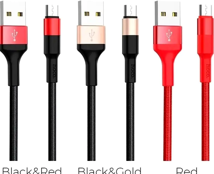 Кабель Hoco X26 Micro USB для быстрой зарядки и передачи данных черный с золотым 1 метр 2A - Фото 9 Кабель Hoco X26 Micro USB для быстрой зарядки и передачи данных черный с золотым 1 метр 2A - изображение 9