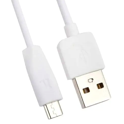 Кабель Hoco X1 Micro USB для зарядки и передачи данных с током 2.4А длина 1м белый износостойкий TPE - изображение 7