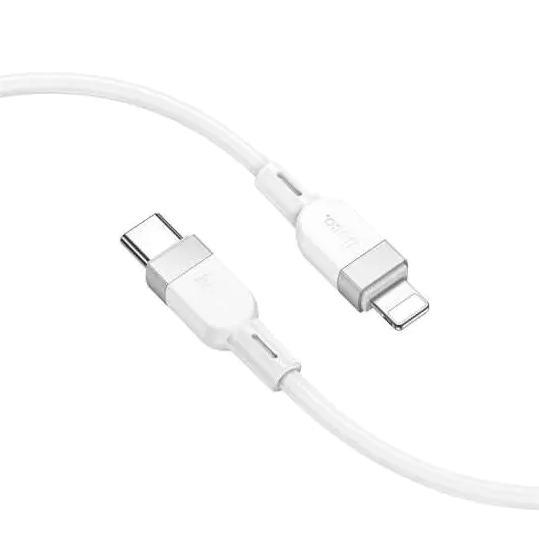 Кабель Hoco X109 Energy PD силиконовый для зарядки и передачи данных iPhone iPad с разъемами Type-C Lightning 27 Вт 1 м - Фото 5 Кабель Hoco X109 Energy PD силиконовый для зарядки и передачи данных iPhone iPad с разъемами Type-C Lightning 27 Вт 1 м - изображение 5